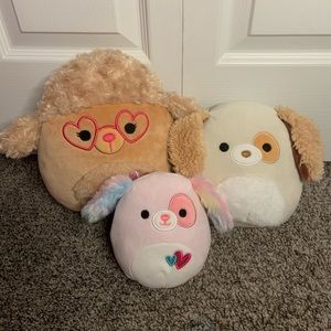 Squishmallow Dog Bundle — Bryce, Harrison, Jacinda